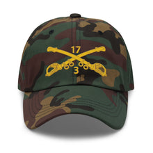 Load image into Gallery viewer, Dad hat - Army - 3rd Squadron 17th Cavalry Regiment Branch wo Txt