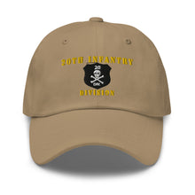 Load image into Gallery viewer, Dad hat - Army - 20th Infantry Division X 300 - Hat