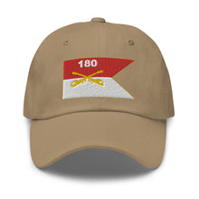 Load image into Gallery viewer, Dad hat - Army - 180th Cavalry Regiment - Guidon