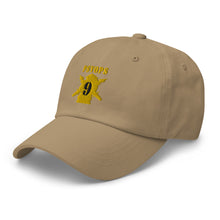 Load image into Gallery viewer, Dad hat - Army - PSYOPS w Branch Insignia - 9th Battalion Numeral - Line X 300 - Hat