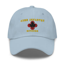 Load image into Gallery viewer, Dad hat - Army - 43rd Infantry Division X 300 - Hat