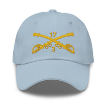 Load image into Gallery viewer, Dad hat - Army - 3rd Squadron 17th Cavalry Regiment Branch wo Txt