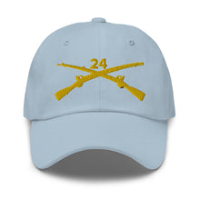 Load image into Gallery viewer, Dad hat - Army - 24th Infantry Regiment Branch wo Txt