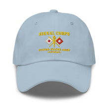 Load image into Gallery viewer, Dad hat - Army - Signal Corps - Branch - US Army Veteran X 300DPI