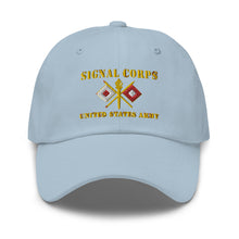Load image into Gallery viewer, Dad hat - Army - Signal Corps - Branch - US Army X 300DPI