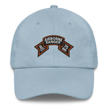 Load image into Gallery viewer, Dad hat - SSI - B Co 75th Infantry (Ranger) Scroll X 300