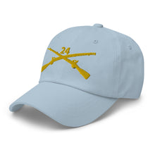 Load image into Gallery viewer, Dad hat - Army - 24th Infantry Regiment Branch wo Txt