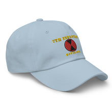 Load image into Gallery viewer, Dad hat - Army - 7th Infantry Division - Hat