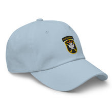 Load image into Gallery viewer, Dad hat - SOF - JFK Special Warfare Center - School SSI wo Txt w white