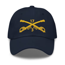 Load image into Gallery viewer, Dad hat - Army - 3rd Squadron 17th Cavalry Regiment Branch wo Txt