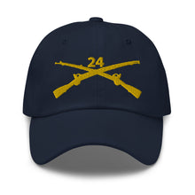 Load image into Gallery viewer, Dad hat - Army - 24th Infantry Regiment Branch wo Txt