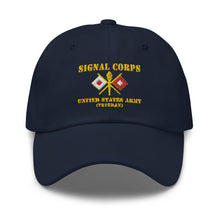 Load image into Gallery viewer, Dad hat - Army - Signal Corps - Branch - US Army Veteran X 300DPI