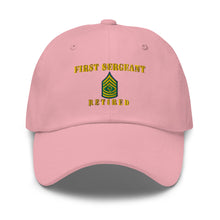 Load image into Gallery viewer, Dad hat - Army - First Sergeant - Retired - Line