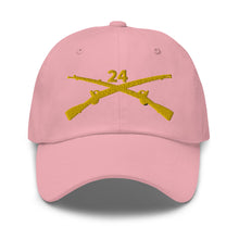 Load image into Gallery viewer, Dad hat - Army - 24th Infantry Regiment Branch wo Txt