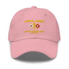 Load image into Gallery viewer, Dad hat - Army - Signal Corps - Branch - US Army Veteran X 300DPI