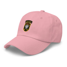 Load image into Gallery viewer, Dad hat - SOF - JFK Special Warfare Center - School SSI wo Txt w white