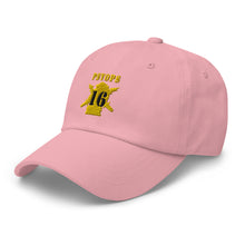 Load image into Gallery viewer, Dad hat - Army - PSYOPS w Branch Insignia - 16th Battalion Numeral - Line X 300 - Hat