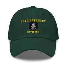 Load image into Gallery viewer, Dad hat - Army - 20th Infantry Division X 300 - Hat