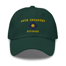 Load image into Gallery viewer, Dad hat - Army - 40th Infantry Division X 300 - Hat