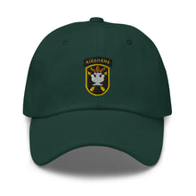 Load image into Gallery viewer, Dad hat - SOF - JFK Special Warfare Center - School SSI wo Txt w white