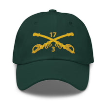 Load image into Gallery viewer, Dad hat - Army - 3rd Squadron 17th Cavalry Regiment Branch wo Txt