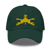 Load image into Gallery viewer, Dad hat - Army - 1st Bn 34th Armor - Armor Branch wo Txt