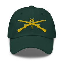 Load image into Gallery viewer, Dad hat - Army - 1st Bn 26th Infantry Regiment - w Infantry Br wo Txt X 300
