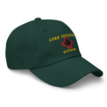Load image into Gallery viewer, Dad hat - Army - 43rd Infantry Division X 300 - Hat