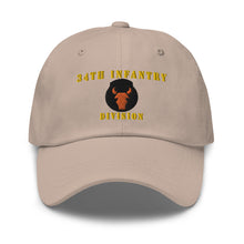 Load image into Gallery viewer, Dad hat - Army - 34th Infantry Division X 300 - Hat