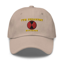 Load image into Gallery viewer, Dad hat - Army - 7th Infantry Division - Hat