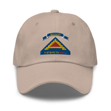 Load image into Gallery viewer, Dad hat - Army - 7th United States Army w 7 Steps Hell w Scroll
