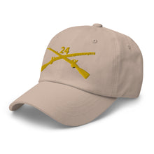 Load image into Gallery viewer, Dad hat - Army - 24th Infantry Regiment Branch wo Txt