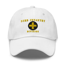 Load image into Gallery viewer, Dad hat - Army - 33rd Infantry Division X 300 - Hat