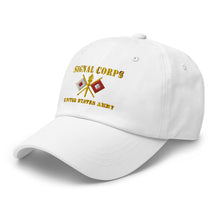 Load image into Gallery viewer, Dad hat - Army - Signal Corps - Branch - US Army X 300DPI