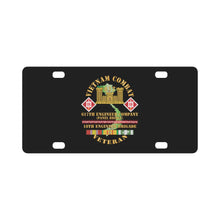 Load image into Gallery viewer, Vietnam Combat Veteran - 617th Engineer Company - Panel Bridge, 18th Engineer Brigade w VN SVC X 300 Classic License Plate