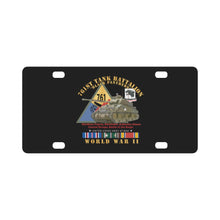 Load image into Gallery viewer, Army - 761st Tank Battalion - Black Panthers - w Tank w SSI WWII EU SVC Classic License Plate