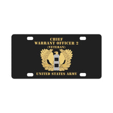 Load image into Gallery viewer, Army - Chief Warrant Officer - CW02 - Veteran - Flat - Eagle and Bar X 300 Classic License Plate