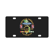Load image into Gallery viewer, Vietnam Combat Infantry Veteran w 198th Inf Bde SSI X 300 Classic License Plate