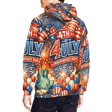 Load image into Gallery viewer, Independence Day Men's All Over Print Hoodie (USA Size) (Model H13)