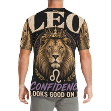 Load image into Gallery viewer, Leo - royal energy and confidence Men's All Over Print Crew Neck T-Shirt