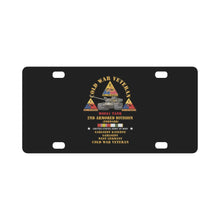 Load image into Gallery viewer, Army - Cold War Vet - 2nd Armored Division - Garlstedt, Germany - M60A1 Tank w COLD SVC Classic License Plate
