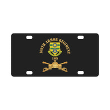 Load image into Gallery viewer, 109th Armor Regiment - DUI w AR Branch X 300 Classic License Plate
