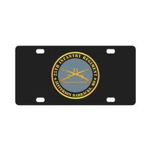 Load image into Gallery viewer, Army - 25th Infantry Regiment - Jefferson Barracks, MO - Buffalo Soldiers w Inf Branc Classic License Plate