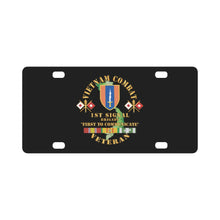 Load image into Gallery viewer, Army - Vietnam Combat Vet w 1st Signal Brigade X 300 Classic License Plate