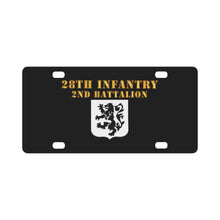 Load image into Gallery viewer, Army - 2nd Battalion 28th Infantry - Hat Classic License Plate