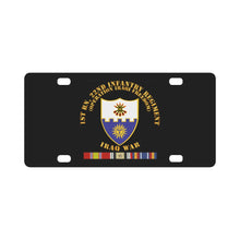 Load image into Gallery viewer, Army - 1st Bn 22nd Infantry - OIF1 - w IRAQ SVC Classic License Plate
