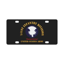 Load image into Gallery viewer, Army - SSI - 141st (Phantom) Infantry Division - Phantom Division - US Army X 300 Classic License Plate