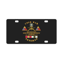 Load image into Gallery viewer, Army - Cold War Vet w 3rd Bn - 36th Infantry - 3rd AD w COLD SVCD Classic License Plate