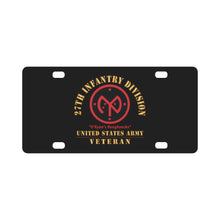 Load image into Gallery viewer, Army - SSI - 27th Infantry Division - O'Ryan's Roughnecks - US Army Veteran X 300 Classic License Plate
