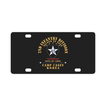 Load image into Gallery viewer, 2nd Infantry Div - Camp Casey Korea - Tong Du Chon X 300 Classic License Plate